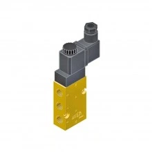 Parker 5-Way Spring Return, 1/4" General Purpose Solenoid Valves 341N03-496482P9