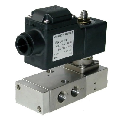 Parker 5-Way Spring Return, 3/8" General Purpose Solenoid Valves Parker 5-Way Spring Return, 3/8" General Purpose Solenoid Valves