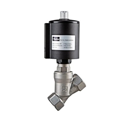 Parker 2-Way, 3/8" Angle Seat Valves (BSP) PA10SAG3R050A Parker 2-Way, 3/8" Angle Seat Valves (BSP) PA10SAG3R050A