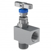 Needle Pattern Hand Valves, Straight and Angle Styles – H Series HNAV6MO4M4F