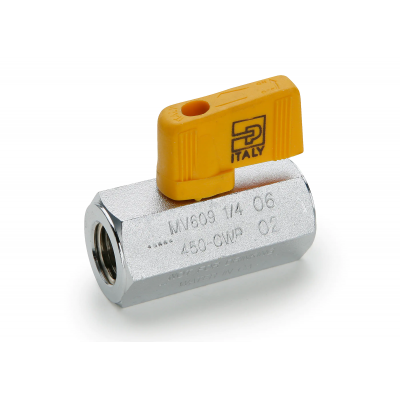 Industrial Ball Valves - Chrome Plated Brass Ball Valves MV609-4 Industrial Ball Valves - Chrome Plated Brass Ball Valves MV609-4